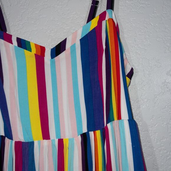 Torrid Rainbow Always Proud Sweetheart Neckline Dress Size 00 - Picture 3 of 11